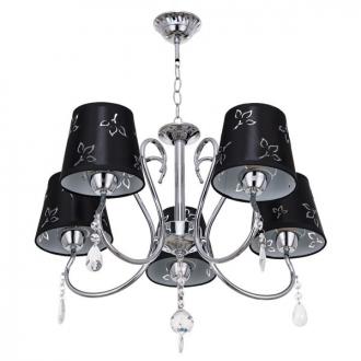 Люстра классическая с хрусталем ЭкономСвет 51317/5CR BK - Интернет-магазин бытовой техники, вентиляции, гигиенического оборудования Энерготехника, Екатеринбург