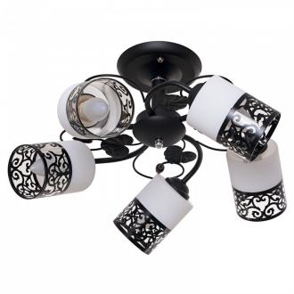 Потолочный светильник ЭкономСвет 5154/5BK WT - Интернет-магазин бытовой техники, вентиляции, гигиенического оборудования Энерготехника, Екатеринбург