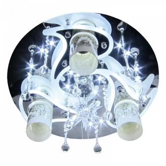 Потолочный светильник 5218/3+1CR WT RC WTLED ЭкономСвет - Интернет-магазин бытовой техники, вентиляции, гигиенического оборудования Энерготехника, Екатеринбург