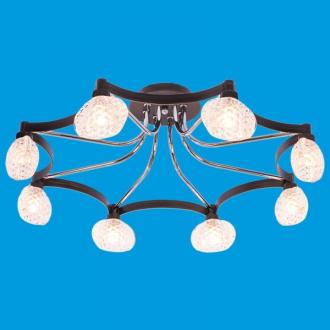 ЭкономСвет.Люстра 56161 / 8CR + BK CL - Интернет-магазин бытовой техники, вентиляции, гигиенического оборудования Энерготехника, Екатеринбург