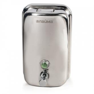 ЛАЙМА Диспенсер для жидкого мыла наливной 1л нержавеющая сталь зеркальный 601796 - Интернет-магазин бытовой техники, вентиляции, гигиенического оборудования Энерготехника, Екатеринбург