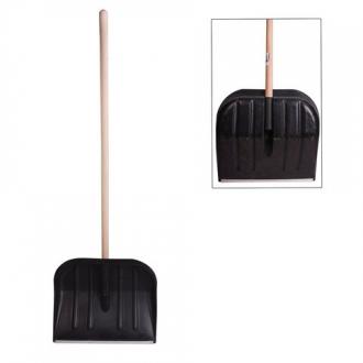 Лопата снегоуборочная пластиковая 46х40см высота 130см с алюм.наконечником деревянный черенок 603556 - Интернет-магазин бытовой техники, вентиляции, гигиенического оборудования Энерготехника, Екатеринбург