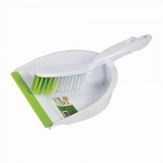 Совок для мусора ЛЮБАША со щеткой-сметкой, пластик, резиновая кромка, 603615 - Интернет-магазин бытовой техники, вентиляции, гигиенического оборудования Энерготехника, Екатеринбург