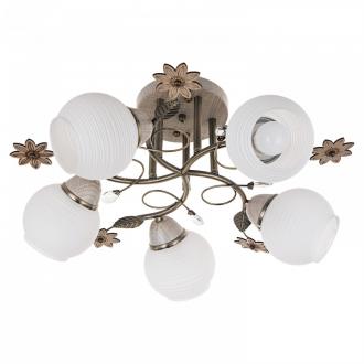 Потолочный светильник ЭкономСвет 6064M/5AB+BEG WT - Интернет-магазин бытовой техники, вентиляции, гигиенического оборудования Энерготехника, Екатеринбург