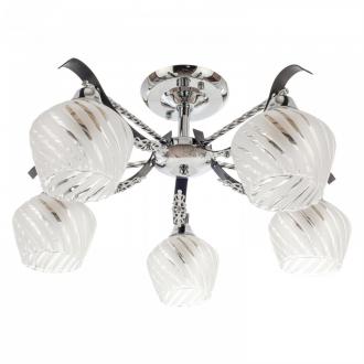 ЭкономСвет Светильник 6125 / 5CR + BK WT - Интернет-магазин бытовой техники, вентиляции, гигиенического оборудования Энерготехника, Екатеринбург