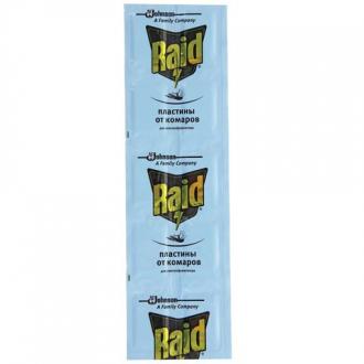 RAID Средство от насекомых пластины для фумигатора регулярные, 10 шт., 636837 - Интернет-магазин бытовой техники, вентиляции, гигиенического оборудования Энерготехника, Екатеринбург