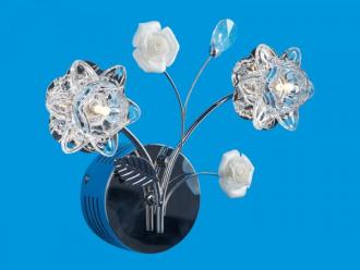 ЭкономСвет.Галогенновая бра 6467 / 2wCR WTBLLED - Интернет-магазин бытовой техники, вентиляции, гигиенического оборудования Энерготехника, Екатеринбург