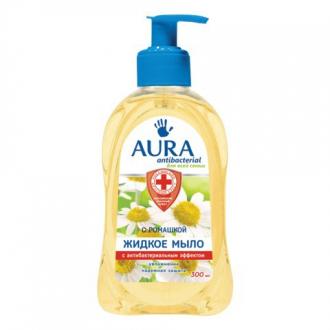 AURA "Antibacterial" Мыло-крем жидкое 300мл антибактериальное "Экстракт ромашки" дозатор - Интернет-магазин бытовой техники, вентиляции, гигиенического оборудования Энерготехника, Екатеринбург