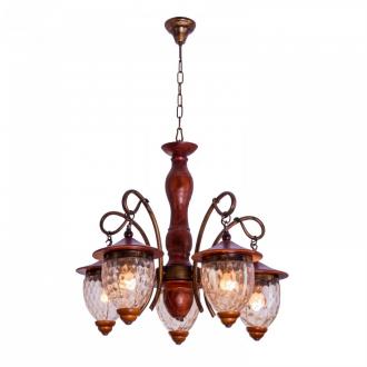 ЭкономСвет.Люстра модерн 6712 / 5H CF TEA - Интернет-магазин бытовой техники, вентиляции, гигиенического оборудования Энерготехника, Екатеринбург