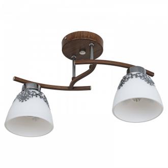 ЭкономСвет.Люстра 6933 / 2WENGUE + CR WT - Интернет-магазин бытовой техники, вентиляции, гигиенического оборудования Энерготехника, Екатеринбург