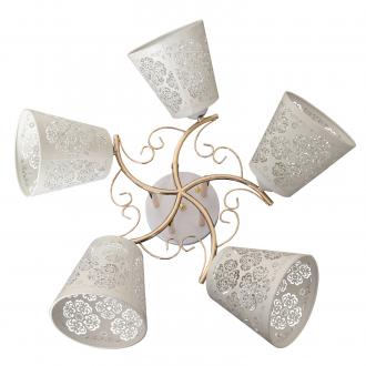 Потолочный светильник ЭкономСвет 10102/5WT+GD WT - Интернет-магазин бытовой техники, вентиляции, гигиенического оборудования Энерготехника, Екатеринбург