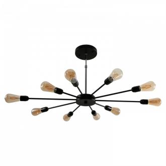 ЭкономСвет Потолочный светильник лофт 80008/10BK - Интернет-магазин бытовой техники, вентиляции, гигиенического оборудования Энерготехника, Екатеринбург