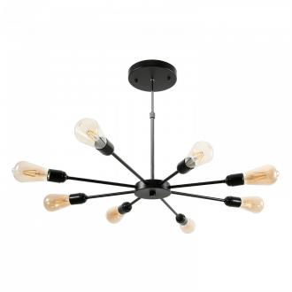 ЭкономСвет Потолочный светильник лофт 80008/8BK - Интернет-магазин бытовой техники, вентиляции, гигиенического оборудования Энерготехника, Екатеринбург