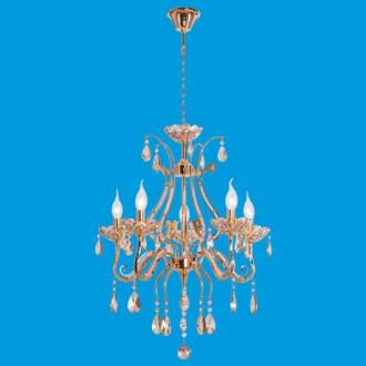 ЭкономСвет.Люстра потолочная классика с хрусталем 8009 / 5FGD NC - Интернет-магазин бытовой техники, вентиляции, гигиенического оборудования Энерготехника, Екатеринбург