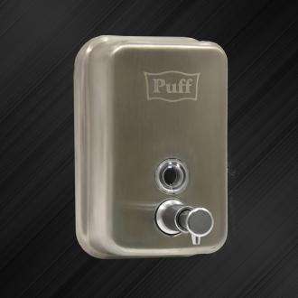 PUFF дозатор для жидкого мыла 500мл нержавеющая сталь 8605M хром/матовый - Интернет-магазин бытовой техники, вентиляции, гигиенического оборудования Энерготехника, Екатеринбург