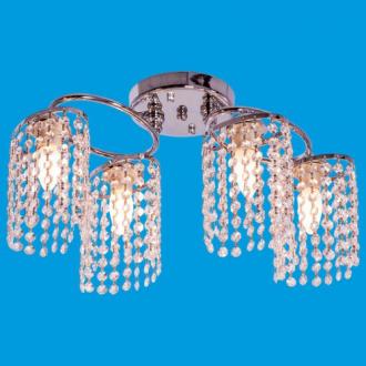 ЭкономСвет.Люстра потолочная хрусталь 8717 / 4CR WT - Интернет-магазин бытовой техники, вентиляции, гигиенического оборудования Энерготехника, Екатеринбург