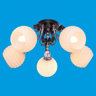 ЭкономСвет.Люстра модерн 90215 / 5CR + BK MK * 4 - Интернет-магазин бытовой техники, вентиляции, гигиенического оборудования Энерготехника, Екатеринбург