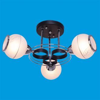 ЭкономСвет.Люстра модерн 90249 / 3BK + CR WT - Интернет-магазин бытовой техники, вентиляции, гигиенического оборудования Энерготехника, Екатеринбург