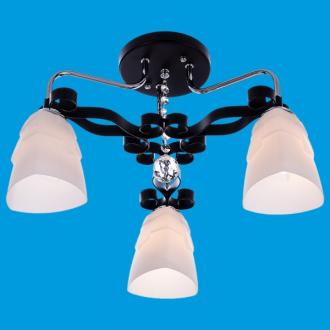 ЭкономСвет.Люстра модерн 90259 / 3CR + BK * 4 - Интернет-магазин бытовой техники, вентиляции, гигиенического оборудования Энерготехника, Екатеринбург