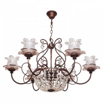 BenCrezo.Люстра потолочная классика с хрусталем B11193 / 6 + 3BR TEA - Интернет-магазин бытовой техники, вентиляции, гигиенического оборудования Энерготехника, Екатеринбург