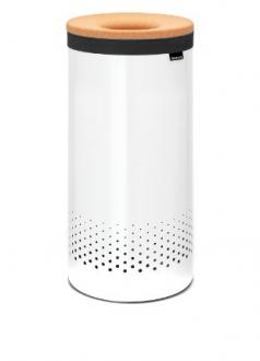 Brabantia - Бак для белья (35л) белый с графикой - Интернет-магазин бытовой техники, вентиляции, гигиенического оборудования Энерготехника, Екатеринбург