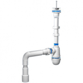 Сифон Ани1 1/4"*40 с гибкой трубой 40*40/50 (C2015) 1/30 - Интернет-магазин бытовой техники, вентиляции, гигиенического оборудования Энерготехника, Екатеринбург