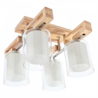 Gerhort.Светильник кантри G31025 / 4WOOD WT + CL - Интернет-магазин бытовой техники, вентиляции, гигиенического оборудования Энерготехника, Екатеринбург