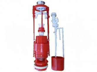 Арматура для бачка кнопочная, нижняя подводка с универ. клап. металлизир. кнопка и втулка АС-10.1М - Интернет-магазин бытовой техники, вентиляции, гигиенического оборудования Энерготехника, Екатеринбург