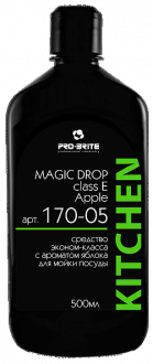 PRO BRITE MAGIC DROP class Е. Apple Гель эконом-класса с ароматом яблока для мойки посуды 1л - Интернет-магазин бытовой техники, вентиляции, гигиенического оборудования Энерготехника, Екатеринбург