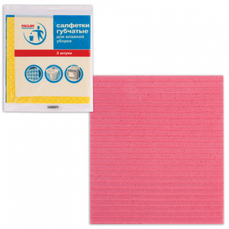 Paclan Салфетка губчатая, 3шт./упак. - Интернет-магазин бытовой техники, вентиляции, гигиенического оборудования Энерготехника, Екатеринбург