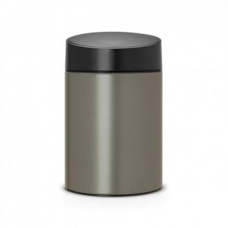 Ведро для мусора с крышкой SLIDE( 5л)Brabantia- платиновый - Интернет-магазин бытовой техники, вентиляции, гигиенического оборудования Энерготехника, Екатеринбург