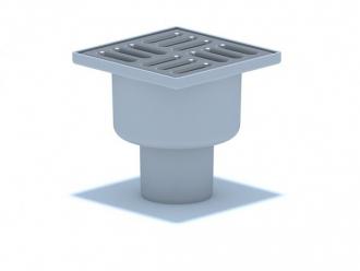 Трап вертикальный 110 нерж. решетка 150х150 (TA1212) - Интернет-магазин бытовой техники, вентиляции, гигиенического оборудования Энерготехника, Екатеринбург
