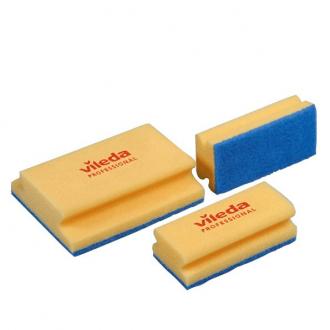 Vileda Губка Виледа для ванной (синий абразив)жёлтый 14х18 см - Интернет-магазин бытовой техники, вентиляции, гигиенического оборудования Энерготехника, Екатеринбург