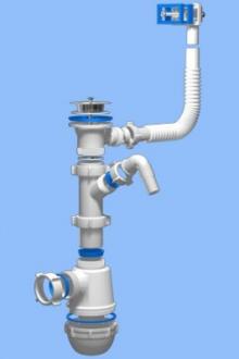 Сифон Ани Грот 1 1/2 *40 с отв.д/стир.маш.и перел. (А1040) 1/30 - Интернет-магазин бытовой техники, вентиляции, гигиенического оборудования Энерготехника, Екатеринбург