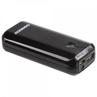 Аккумулятор внешний SONNEN POWERBANK V218, 5000mAh, литий-ионный, черный - Интернет-магазин бытовой техники, вентиляции, гигиенического оборудования Энерготехника, Екатеринбург