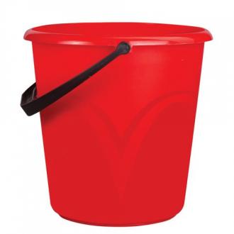 Ведро 8 л, без крышки, пластиковое, пищевое, с глянцевым узором, цвет красный, мерная шкала, ЦВП-8 - Интернет-магазин бытовой техники, вентиляции, гигиенического оборудования Энерготехника, Екатеринбург