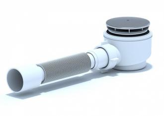 Сифон Ани для душевого поддона 90*40 h65 с гофрой 40*50 (Е325С) 1/15 - Интернет-магазин бытовой техники, вентиляции, гигиенического оборудования Энерготехника, Екатеринбург