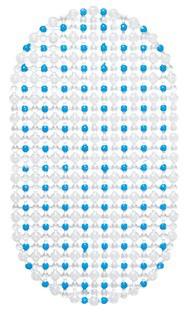 TRODOS Ковер резиновый "J-В6939-точки" (голубой) 103041 - Интернет-магазин бытовой техники, вентиляции, гигиенического оборудования Энерготехника, Екатеринбург