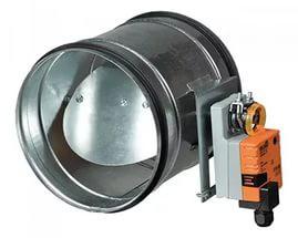 VENTS Заслонка d=125мм КРАФ 125 с приводом Belimo LF230 - Интернет-магазин бытовой техники, вентиляции, гигиенического оборудования Энерготехника, Екатеринбург