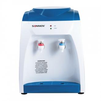 Кулер для воды SONNEN TS-03, настольный, нагрев/охлаждение, 2 крана, белый/синий - Интернет-магазин бытовой техники, вентиляции, гигиенического оборудования Энерготехника, Екатеринбург