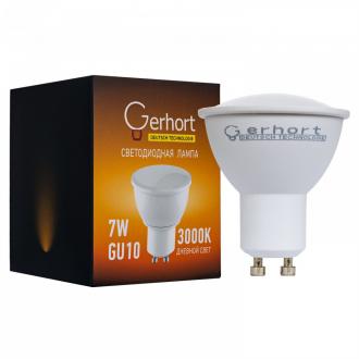 Лампа светодиодная 7W GERHORT GU10 LED 3000K GU10 - Интернет-магазин бытовой техники, вентиляции, гигиенического оборудования Энерготехника, Екатеринбург