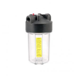 ПРОЗРАЧНЫЙ Магистральный фильтр 10ВВ. Размер 10" х 4 1/2. Подключение пласт. резьба 1. 1/6 - Интернет-магазин бытовой техники, вентиляции, гигиенического оборудования Энерготехника, Екатеринбург