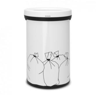 Мусорный бак с открытой кр.(60л)- с белой графикой - Интернет-магазин бытовой техники, вентиляции, гигиенического оборудования Энерготехника, Екатеринбург