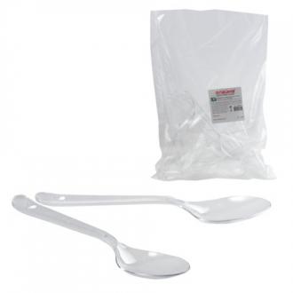 Одноразовые ложки столовые СТАНДАРТ 180мм 48шт ЛАЙМА пластиковые прозрачные "Кристалл" - Интернет-магазин бытовой техники, вентиляции, гигиенического оборудования Энерготехника, Екатеринбург