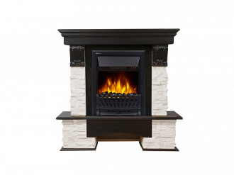 Портал Pietra Classic камень белый, шпон тёмный дуб - Интернет-магазин бытовой техники, вентиляции, гигиенического оборудования Энерготехника, Екатеринбург