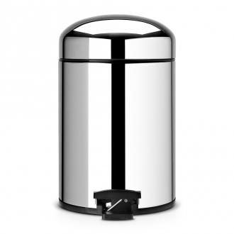 Ведро для мусора Brabantia Retro (5л) - стальной полированный - Интернет-магазин бытовой техники, вентиляции, гигиенического оборудования Энерготехника, Екатеринбург