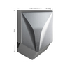 GFmark  - Сушилка для  рук , модель V-windblade  -  ПРЕМИУМ  1000W, цвет сатин хром - Интернет-магазин бытовой техники, вентиляции, гигиенического оборудования Энерготехника, Екатеринбург