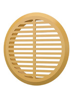 Эра  Решетка переточная круглая D50 с фланцем D45 05 ДП 1/4 беж. - Интернет-магазин бытовой техники, вентиляции, гигиенического оборудования Энерготехника, Екатеринбург