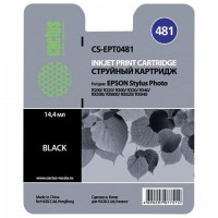 CACTUS Картридж струйный (CS-EPT0481) для EPSON Stylus Photo R200/R300/RX500, черный - Интернет-магазин бытовой техники, вентиляции, гигиенического оборудования Энерготехника, Екатеринбург