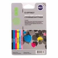 CACTUS Картридж струйный (CS-EPT0827) для EPSON Stylus Photo R270/290/295/390, комплект 6 цветов - Интернет-магазин бытовой техники, вентиляции, гигиенического оборудования Энерготехника, Екатеринбург